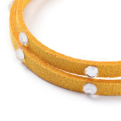 Faux Suede Cord Wrap Bracelets&nbsp;BJEW-JB04413-04