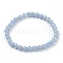 Natural Angelite Stretch Bracelets&nbsp;BJEW-JB03738-05