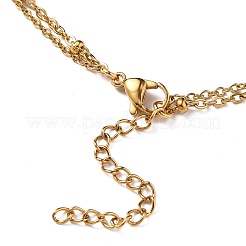 Ion Plating(IP) 304 Stainless Steel Multi-strand Anklets&nbsp;X-AJEW-AN00332-01