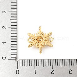 Brass Micro Pave Cubic Zirconia Connector Charms&nbsp;KK-U053-06G