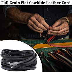 Flat Cowhide Leather Jewelry Cord&nbsp;LC-GF0001-10B-04