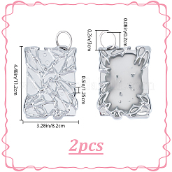 Plastic Mirror&nbsp;HJEW-WH0673-18