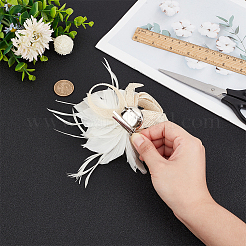 Women's Feather Aligator Hair Clips&nbsp;OHAR-WH0034-13B