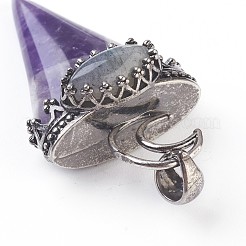 Natural Amethyst Big Pendants&nbsp;G-F639-06B