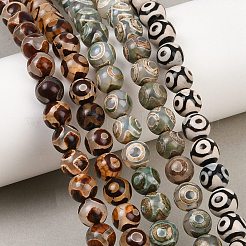 Tibetan Style dZi Beads&nbsp;G-G039-8mm-M