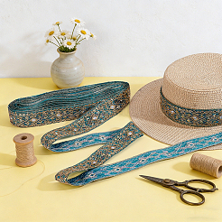 Ethnic Style Polyester Ribbon&nbsp;OCOR-WH0003-084A