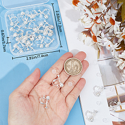 20Pcs Brass Clip-on Earring Findings&nbsp;KK-BBC0013-04