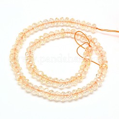 Natural Citrine Rondelle Bead Strands&nbsp;G-N0082-F8x5mm-07B