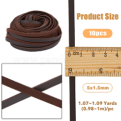 10Pcs Flat PU Leather Cord&nbsp;WL-DC0001-02B
