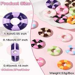 18Pcs 9 Colors Baking Paint Alloy Beads&nbsp;FIND-CJ0003-38