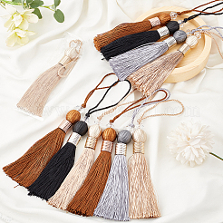 8Pcs Polyester Tassel Pendant Decorations&nbsp;HJEW-GF0001-23B