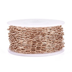 Ion Plating(IP) 304 Stainless Steel Paperclip Chains&nbsp;CHS-F010-01B-RG-01
