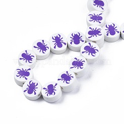 Handmade Polymer Clay Bead Strands&nbsp;X-CLAY-S096-037