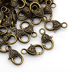 Tibetan Style Alloy Lobster Claw Clasps&nbsp;X-MLF014Y-NF