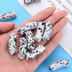 Opaque Spray Painted Acrylic Beads&nbsp;MACR-S372-001F-B04