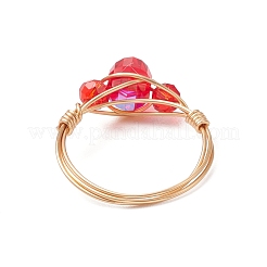Glass Finger Rings&nbsp;RJEW-JR00925-01