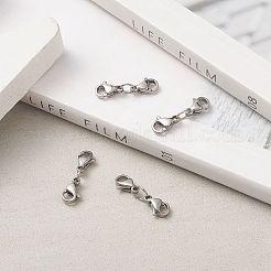 Non-Tarnish 304 Stainless Steel Double Lobster Claw Clasps&nbsp;STAS-E163-57P-B