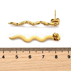 304 Stainless Steel Rhinestone Stud Earrings&nbsp;LS-EJEW-Z116-01G