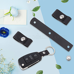 4Pcs Cowhide Leather Keychain with Screw&nbsp;FIND-GF0008-73B-02
