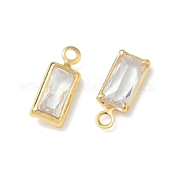 Brass with Cubic Zirconia Pendants&nbsp;KK-Z136-12G-01