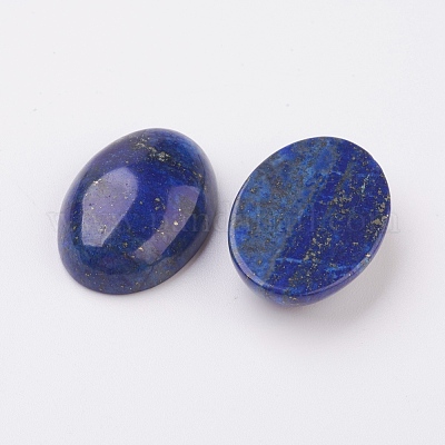 Natural Lapis Lazuli Flat Back Cabochons&nbsp;G-G741-13x18mm-15-1