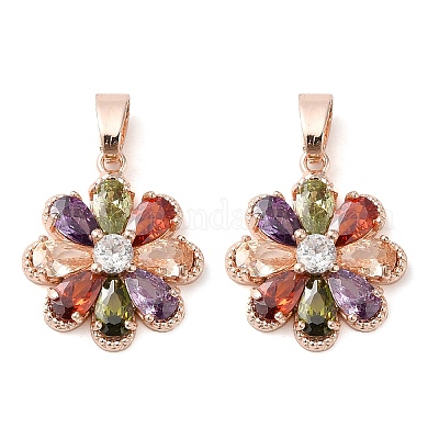 Wholesale Brass Micro Pave Cubic Zirconia Pendants