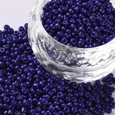 Baking Paint Glass Seed Beads&nbsp;SEED-S001-K6-1
