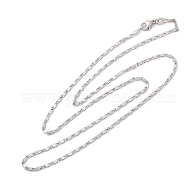 Brass Textured Oval Link Chain Necklaces&nbsp;NJEW-H053-01B-P01-1