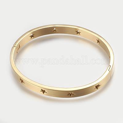 304 Stainless Steel Bangles&nbsp;BJEW-P192-13G-1