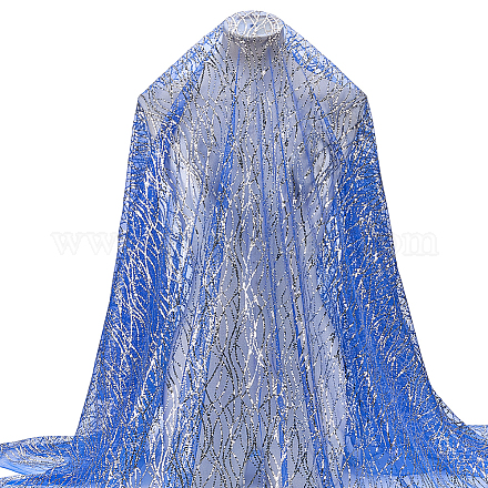 Polyester Sequins Fabric DIY-WH0683-51B-1