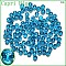 K9 Glass, Imitation Austrian Crystal Beads, Grade AAA, Faceted, Rondelle, Dodger Blue, 4x3mm, Hole: 0.7~0.9mm