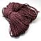 7 Inner Cores Polyester & Spandex Cord Ropes, with Patterns, for Rope Bracelets & Shoe Lace Cord Making, Dark Red, 4mm, about 109.36 yards(100m)/bundle, 420~500g/bundle