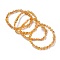 Natural Citrine Bead Stretch Bracelets, Tumbled Stone, Nuggets, 2~2-1/4 inch(5.2~5.6cm), Bead: 7~13x6~10mm