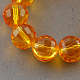 Transparent Glass Bead Strands&nbsp;GLAA-R095-6mm-18-1