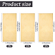 3Pcs 3 Styles Brass Sheet&nbsp;KK-SP0002-58-2