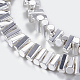 Non-magnetic Synthetic Hematite Beads Strands&nbsp;G-P338-24A-3x6mm-S-1