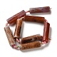 Natural Fire Crackle Agate(Dyed & Heated) Beads Strands&nbsp;G-A312-A03-01-3